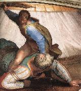Michelangelo Buonarroti David and Goliath France oil painting artist